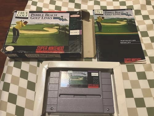 Pebble Beach Golf Links Super Nintendo SNES complete CIB