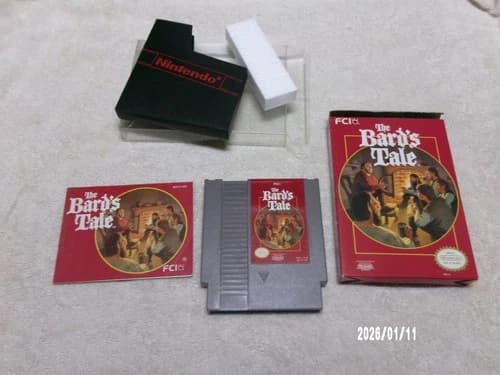 #768 The Bard's Tale - Nintendo NES - Complete In Box VERY COLLECTIBLE CIB