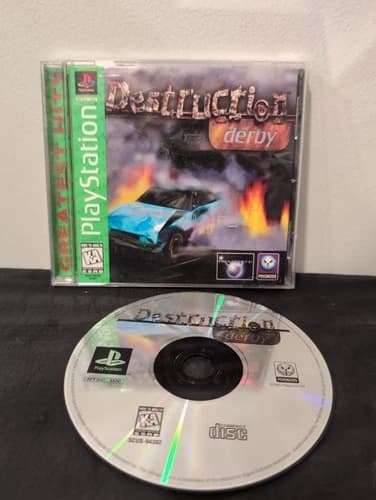Destruction Derby PS1 PlayStation 1 One CIB W/ Manual