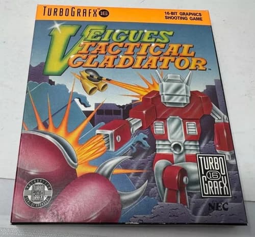 Veigues Tactical Gladiator (TurboGrafx-16, 1990) Complete