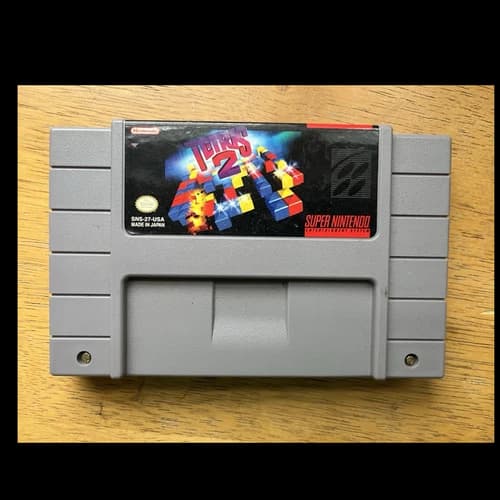 Nintendo Tetris 2 Super Nintendo SNES Puzzle Game NTSC-U/C 1992