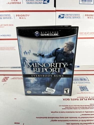 NINTENDO GAMECUBE Minority Report Everybody Runs 2002 CIB COMPLETE