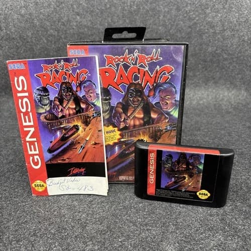 Rock 'n Roll Racing (Sega Genesis, RARE) - CIB Great Condition