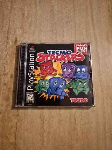 Tecmo Stackers PlayStation 1 PS1 Complete CIB