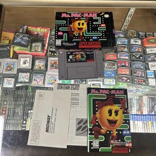 Ms. Pac-Man (Super Nintendo Entertainment System, 1996) Complete