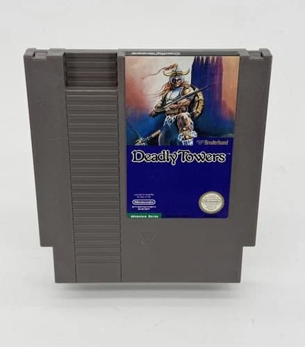 Deadly Towers Nintendo Entertainment System NES 1987 Authentic Cartridge