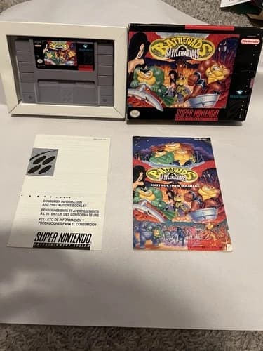 Battletoads in Battlemaniacs (SNES, 1993) – Complete in Box (CIB)
