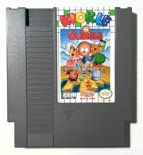 Kickle Cubicle Nintendo Entertainment System NES Cartridge Super Clean Minty