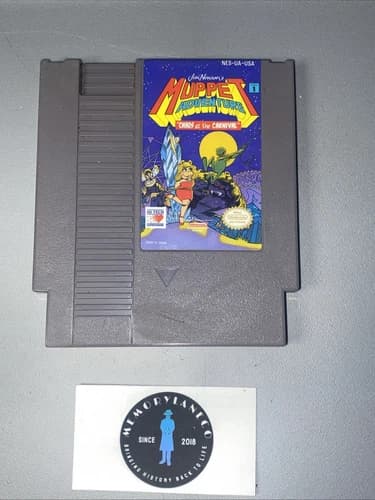Jim Henson Muppet Adventure Chaos at the Carnival (Nintendo NES) Tested Working