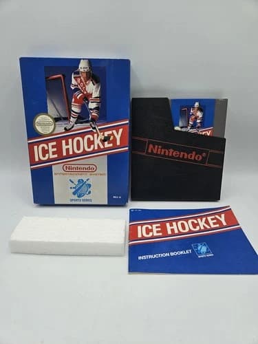 Ice Hockey Nintendo NES CIB Complete Rev A All Original Free Shipping