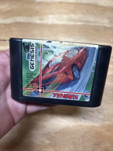 Hard Drivin' (Sega Genesis, 1991) Authentic Racing Game Cartridge Only TESTED