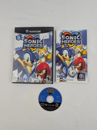 Sonic Heroes (Nintendo GameCube) Black Label Tested Complete CIB