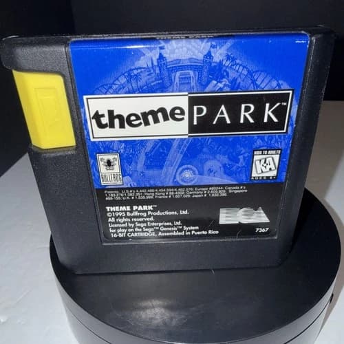 Theme Park (Sega Genesis, 1995) Cartridge Only Tested Working