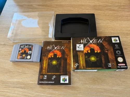 Nintendo 64 Hexen Box and manual