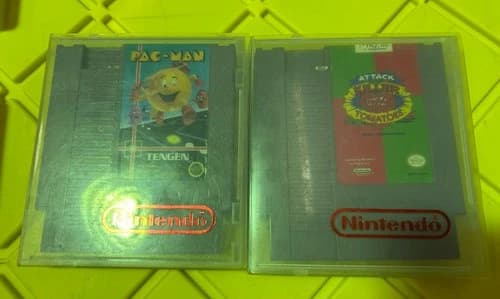 Attack of the Killer Tomatoes (Nintendo, NES) Authentic Game Tengen Pac-Man Gray