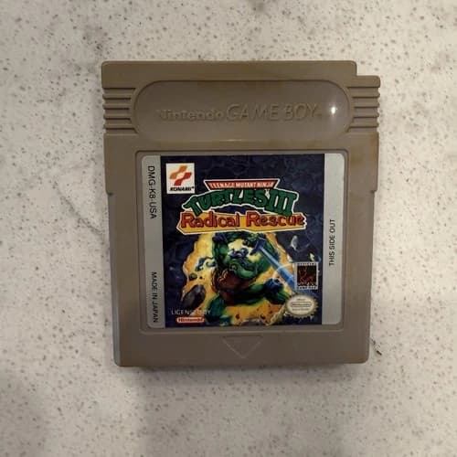 Teenage Mutant Ninja Turtles III 3 Radical Rescue Nintendo Game Boy Authentic