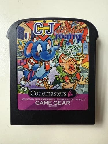 CJ Elephant Fugitive (Unboxed)- Sega Game Gear Platformer Video Game