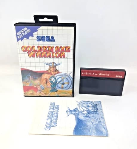 Golden Axe Warrior (Sega Master System) COMPLETE w/ Box manual game VG