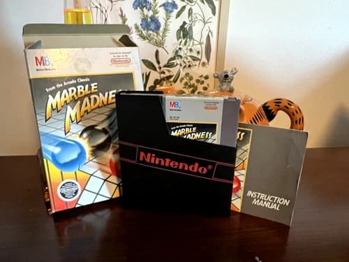 Marble Madness (Nintendo NES, 1989) CIB Game, Box, and Manual! All OG!