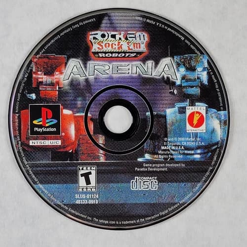 Rock 'em Sock 'em Robots Arena - Loose Sony PS1 Playstation 1 Disc