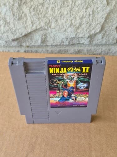Authentic Ninja Gaiden II Dark Sword of Chaos Nintendo NES Tested Working 2