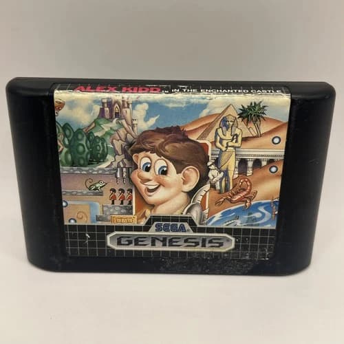 Sega Genesis Alex Kidd in the Enchanted Castle 1989 Cartridge Tested Working