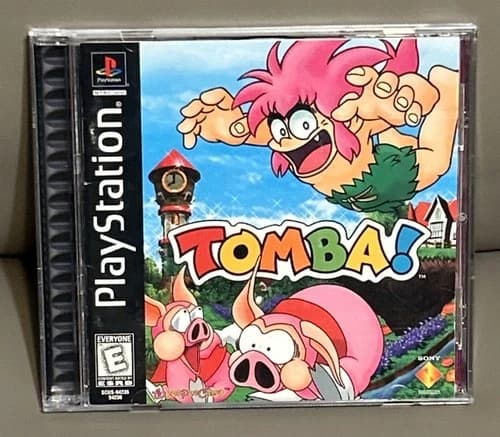 Tomba! PS1 Complete CIB Black Label PlayStation Tested & Working Clean Rare