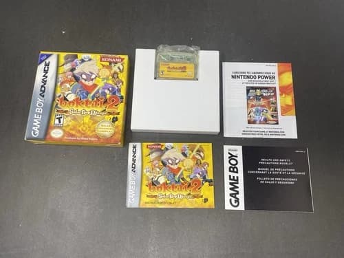 Boktai 2: Solar Boy Django (Nintendo Game Boy Advance, 2004) Complete CIB Box