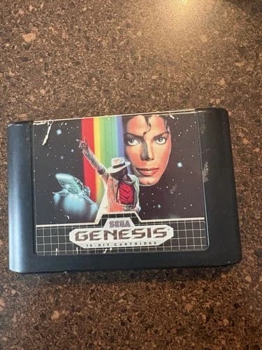 Michael Jackson's Moonwalker Sega Genesis Cartridge