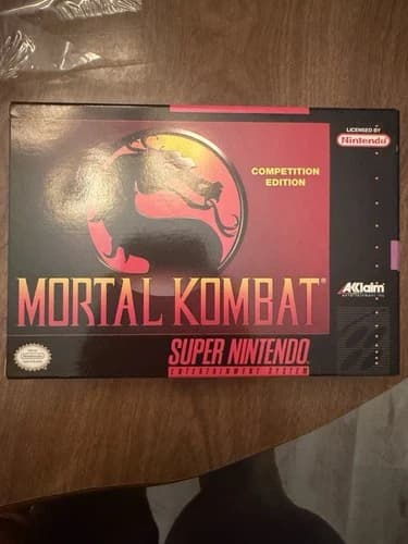 Acclaim Mortal Kombat Competition Edition Super Nintendo SNES CIB