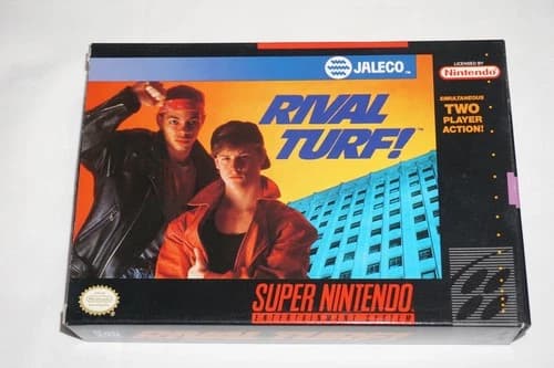 Rival Turf (Super Nintendo SNES) Complete in Box CIB