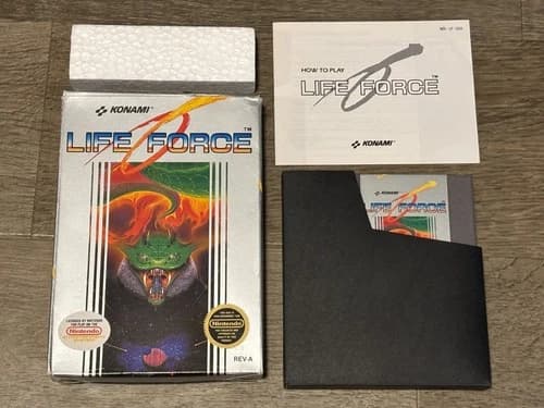 Life Force Nintendo Nes Complete CIB Authentic Tested Good Shape
