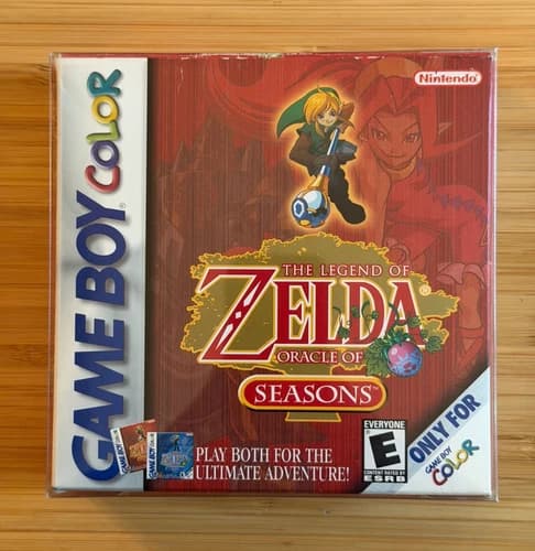 Legend of Zelda Oracle of Seasons Nintendo Game Boy Color Complete In Box CIB