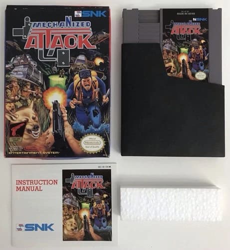 Mechanized Attack Nintendo Entertainment System NES SNK 1990 CIB COMPLETE
