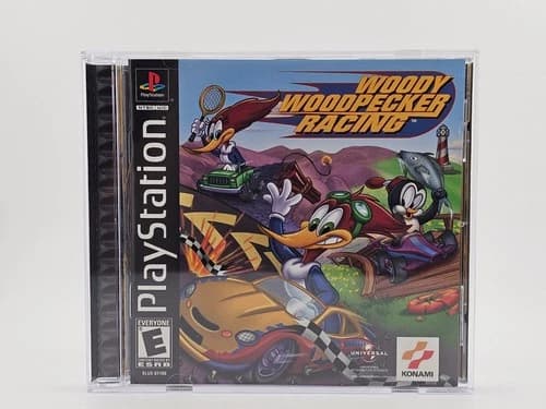 Sony Playstation 1 PS1 Woody Woodpecker Racing CIB Cleaned & Tested