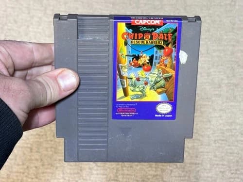 Chip N Dale Rescue Rangers - Nintendo NES Game Cartridge - Authentic - Tested