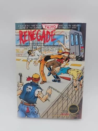 Renegade (Nintendo Entertainment System, 1987) NES CIB Very Nice!