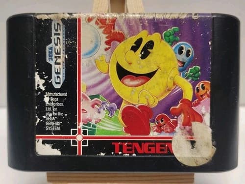 Pac-Mania (Sega Genesis, 1991) cartridge Only Rough Label Tested & Working