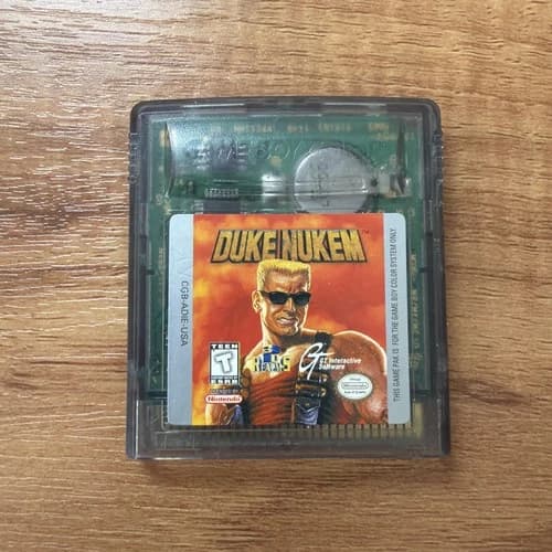 Duke Nukem Nintendo Gameboy Color Cartridge