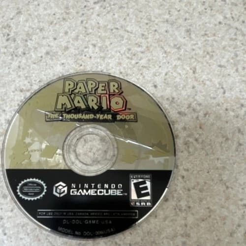 Nintendo Paper Mario: The Thousand-Year Door GameCube E NTSC-U/C 2004 DISC ONLY