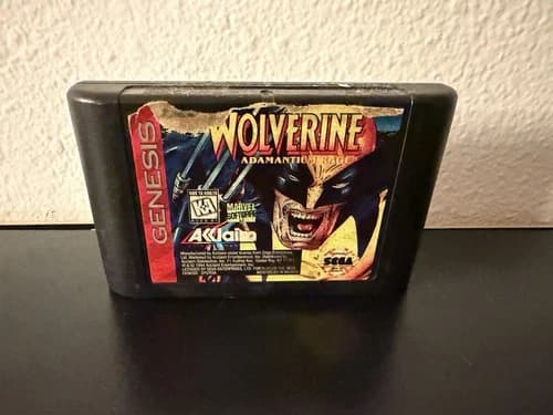 Sega Genesis Wolverine: Adamantium Rage Authentic Cartridge 1994 Tested