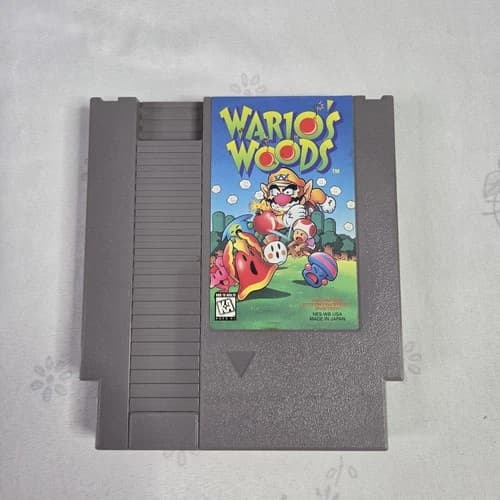 Wario's Woods Nintendo NES Authentic Tested - 8 Bit