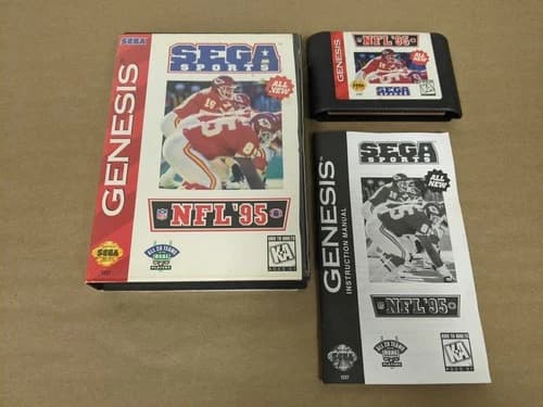 NFL '95 Sega Genesis Complete in Box