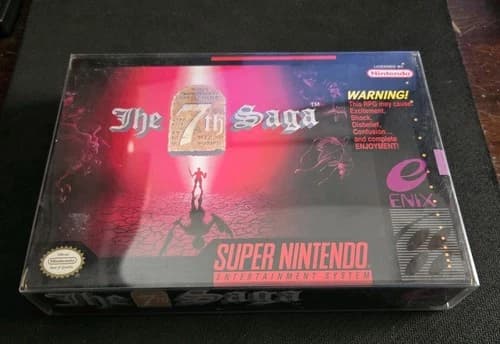 Super Nintendo, SNES - Enix, The 7th Saga, CIB w/inserts *tested*