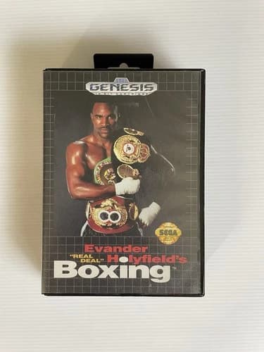 Evander Holyfield's 'Real Deal' Boxing Game Sega Genesis 1992 CIB Starting 99¢