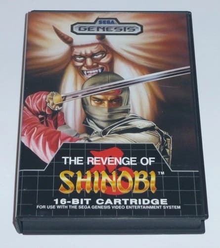 THE REVENGE OF SHINOBI - Sega Genesis Game, Complete in Box CIB, Tested/Working