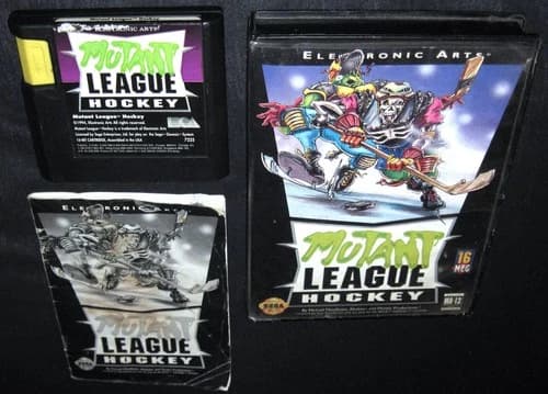 Mutant League Hockey (Sega Genesis, 1994) Complete in Box CIB