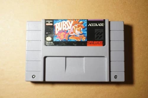 SNES Super Nintendo Bubsy in Claws Encounters of the Furred Kind Cartridge Only