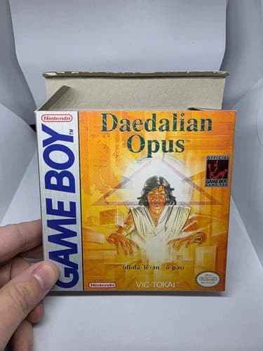 Daedalian Opus Nintendo Game Boy Gameboy With Box, Game, Manual, Game holder