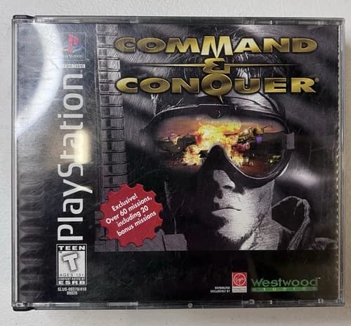 Command & Conquer (PlayStation 1, 1995) PS1 - CIB Complete - Tested & Working!